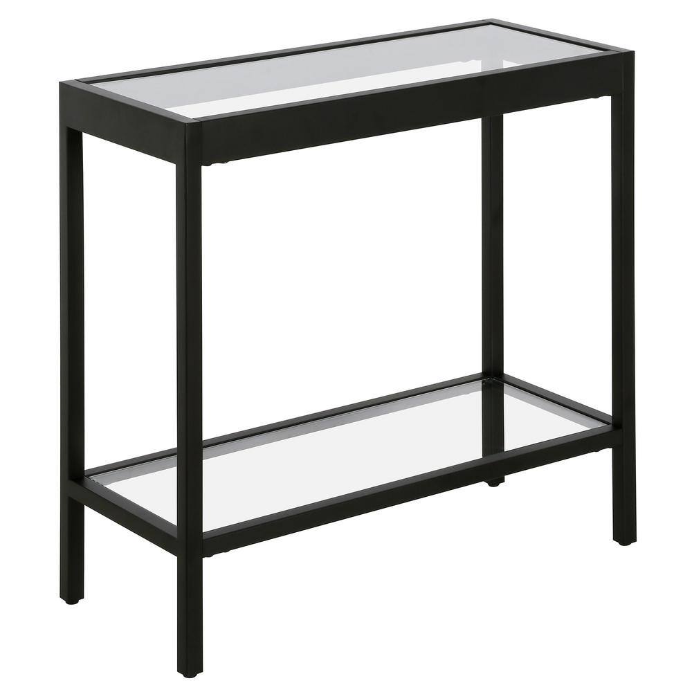 Alexis 24 in. Wide Blackened Bronze Rectangular Side Table - thumbnail 2