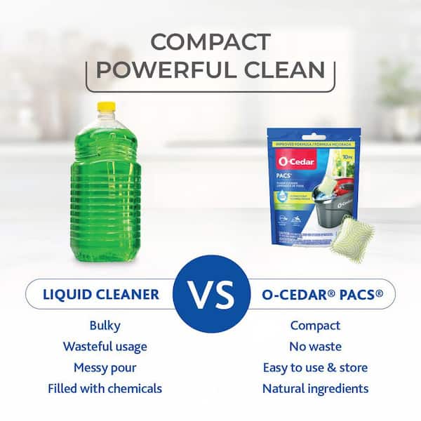 PACS Hard Floor Cleaner, Crisp Citrus Scent (10-Count)