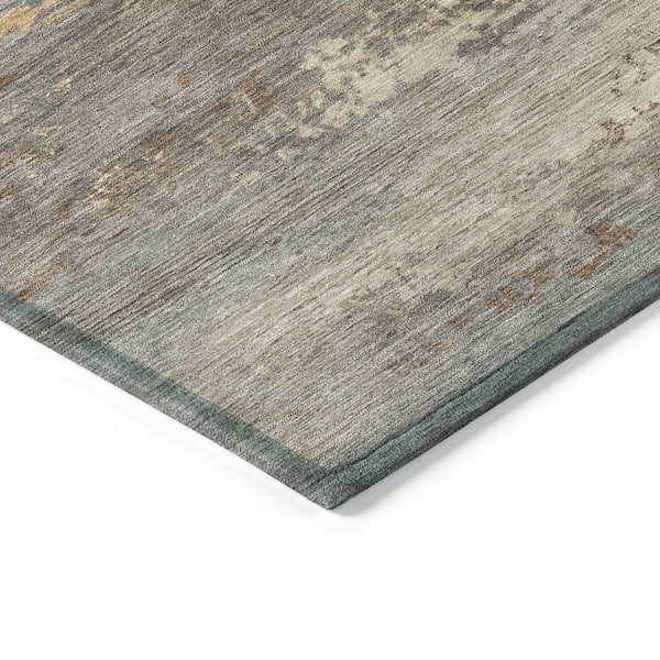 Chantille Machine Washable Indoor/Outdoor Abstract ACN2071 Brown 1 ft. 8 in. x 2 ft. 6 in. Accent Rug