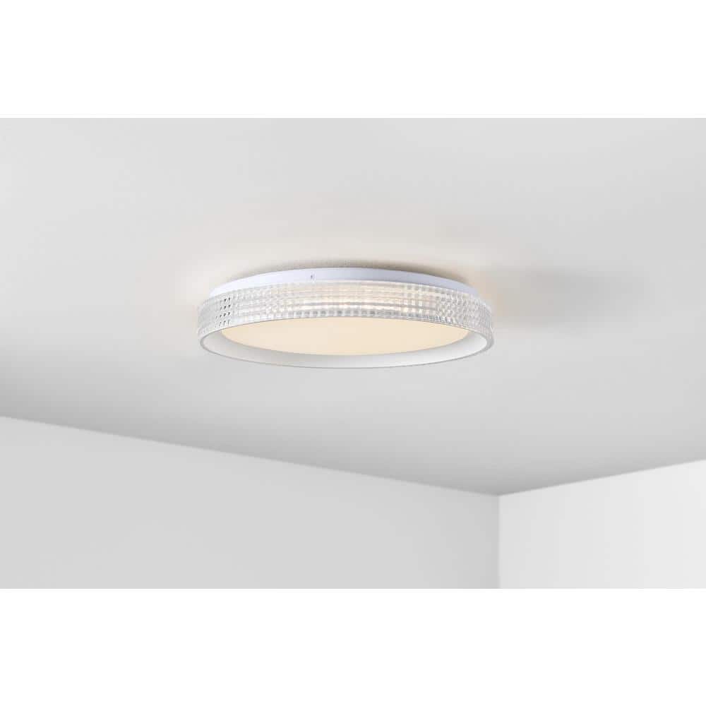 Mitchell 23-Watt White Integrated LED Flush Mount with Acrylic Shade price history on PriceWatchPro