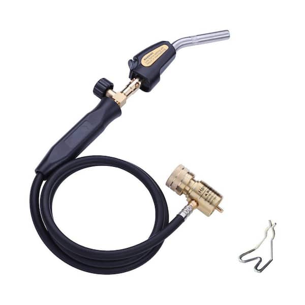 1.5M Hose Propane Mapp Gas Welding Torch High Temp 1900C 3600F with Hook for Soldering Brazing 1-Piece