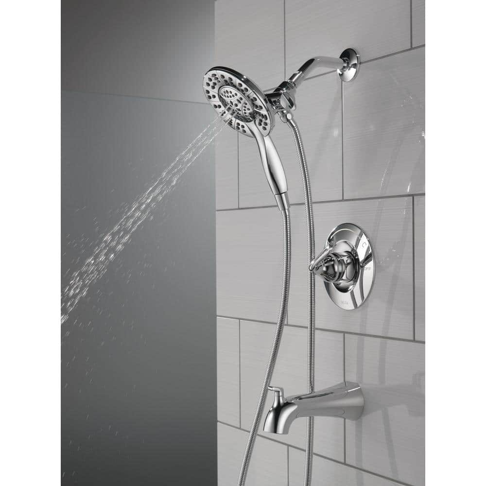 Chrome Dual-Function Wall Mounted Shower Faucet Set