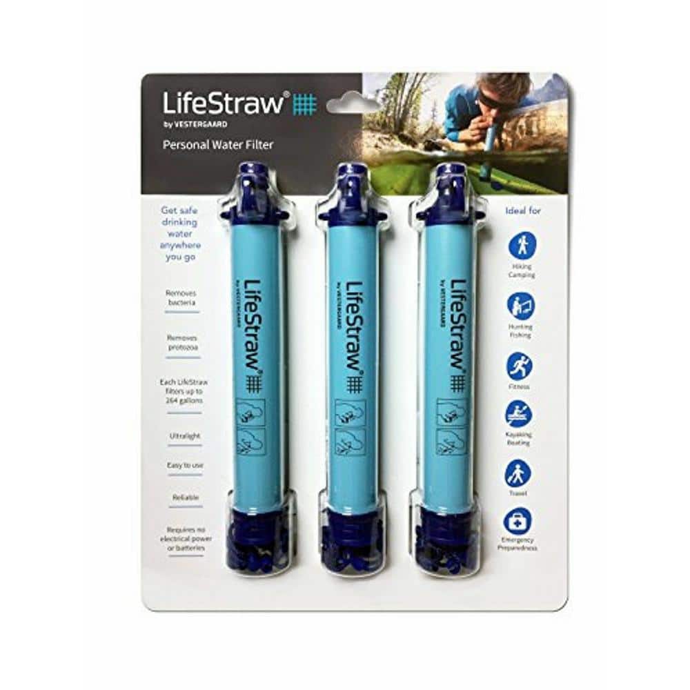 LifeStraw Personal Water Filter, 3-Pack LSPHF034