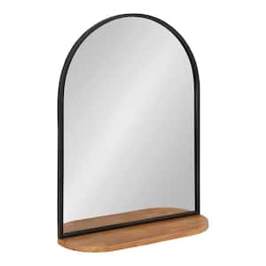 Schuyler 20.00 in. W x 28.00 in. H Arch Metal Brown Functional Mirror