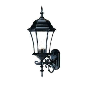 Brynmawr Collection 3-Light Matte Black Outdoor Wall Lantern Sconce