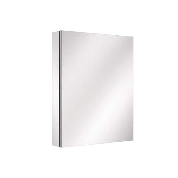 HMMHVV 24 in. W x 30 in. H Rectangular Aluminum Right Medicine Cabinet with Mirror Frameless Wall Bathroom Storage Cabinet