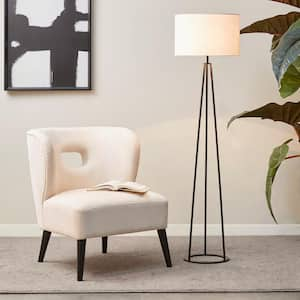 Clyde 60 in. Black Standard Floor Lamp