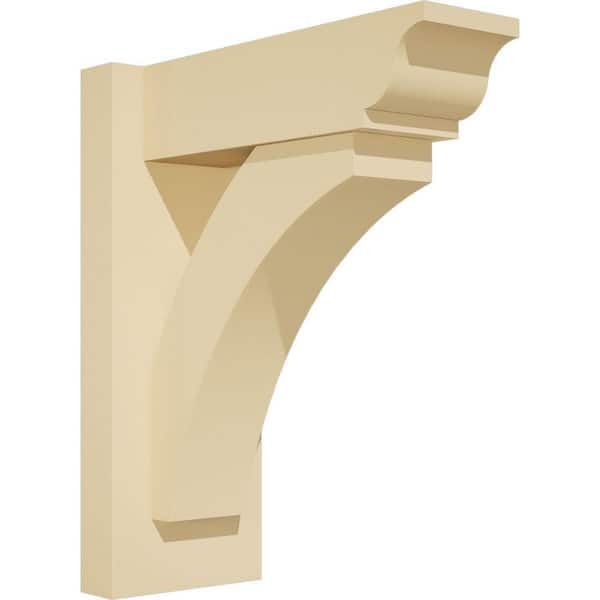 Ekena Millwork Thorton 5 in. W x 14 in. H x 12 in. D Signature Urethane Polyurethane Outlooker with Traditional Ends