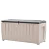 KeterNovel90Gal.DurableWeatherproofResinBrownDeckBoxOrganizationandStorageforOutdoorPatioandLawn212835-TheHomeDepot