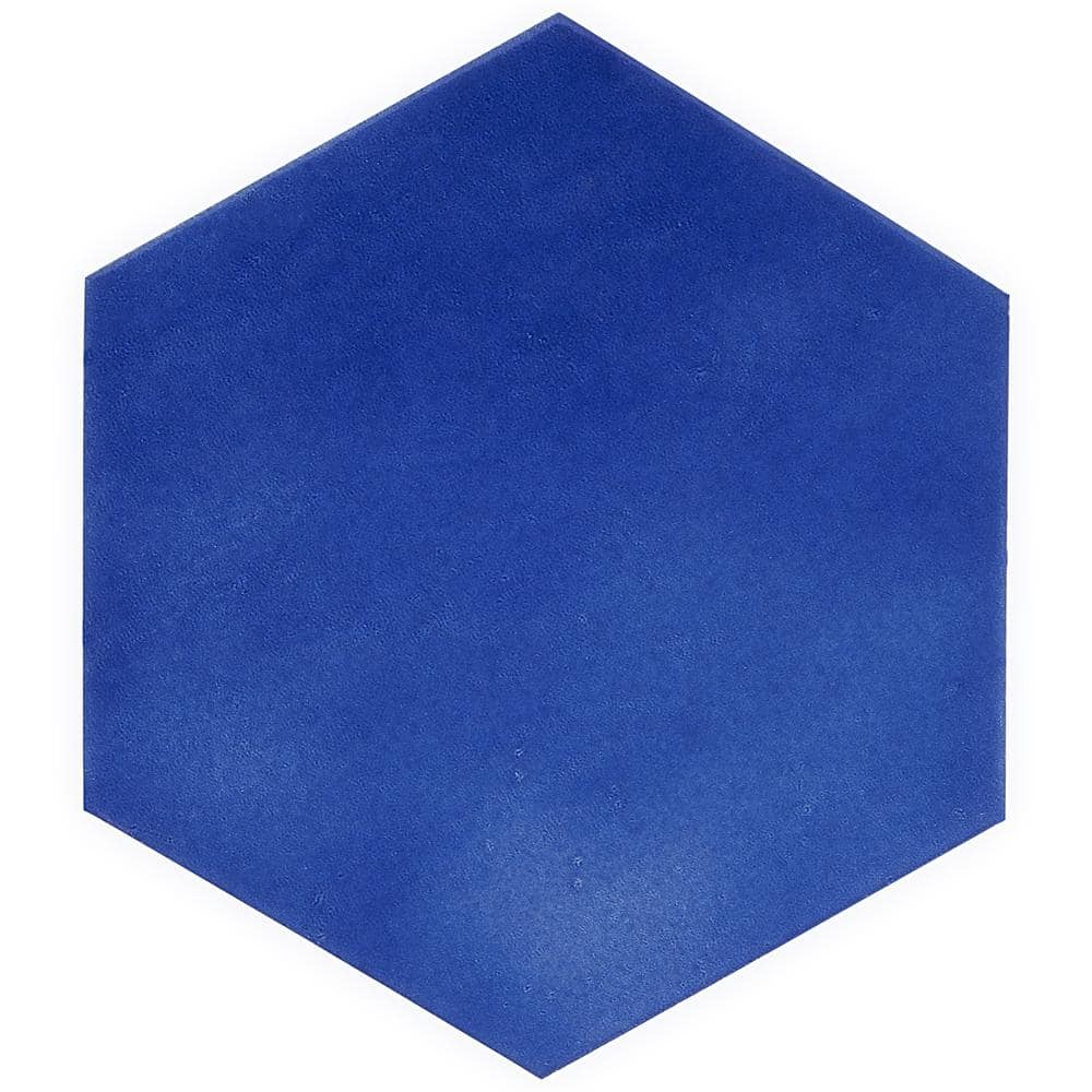 Palermo Blue Hexagon 7" x 8" Polished Porcelain Tile