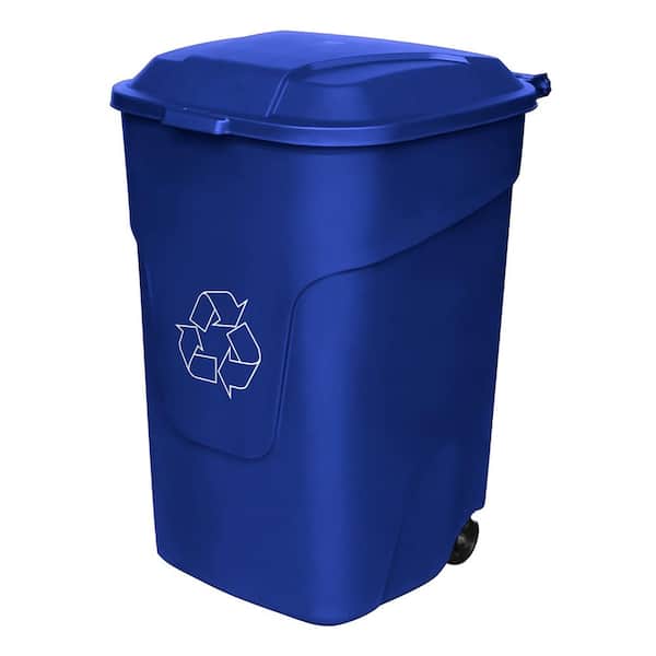 HDX 45 Gal. Blue Indoor Recycling Bin