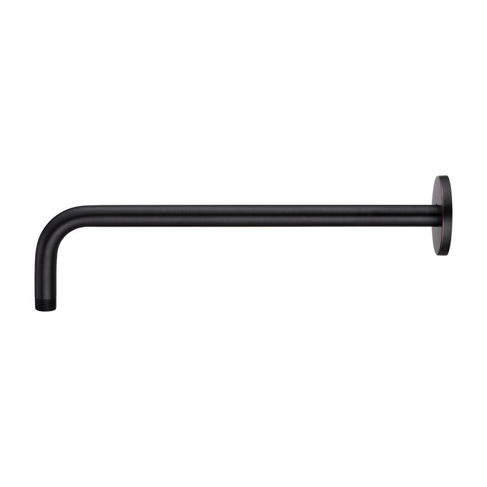 LUXIER 15 in. Shower Arm and Flange, Oil Rubbed Bronze RA02-O - The ...