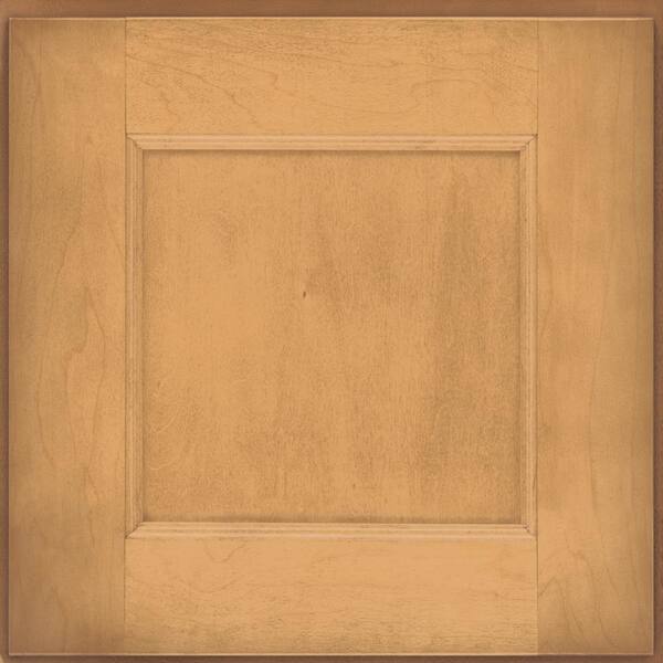 14 5 8 in. x 14 5 8 in. Cabinet Door Sample in Honey Spice