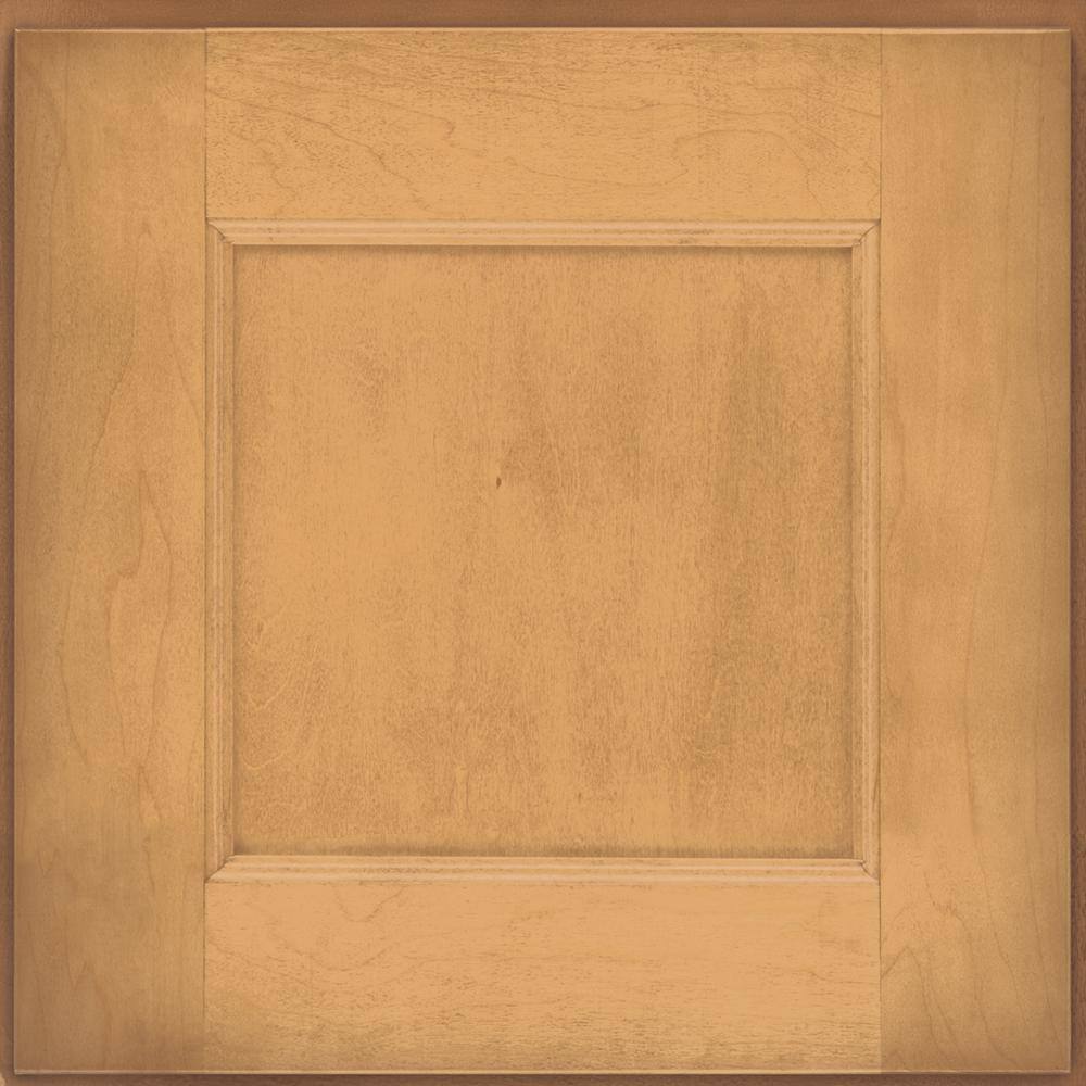 KraftMaid 14 5 8 In X 14 5 8 In Cabinet Door Sample In Honey Spice   Honey Spice Kraftmaid Kitchen Cabinet Samples Rdcds Al5m4 Hsm 64 1000 