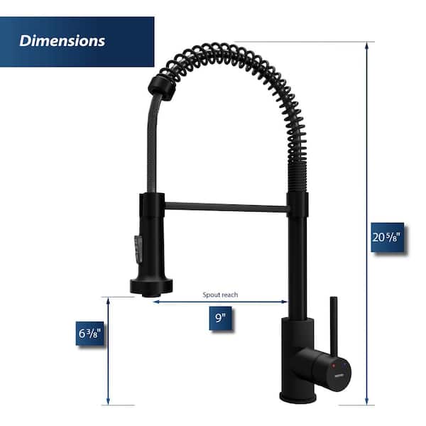 Karran Loxton Single Handle Touchless Pull-Down Sprayer Kitchen