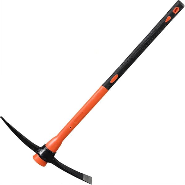 34 in. Pick Axe Mattock for Digging Hard Ground, Heavy-Duty Steel ...