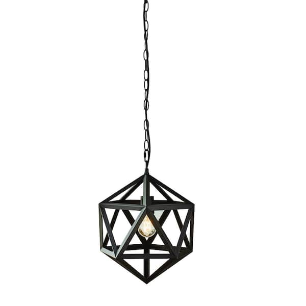 Hampton Bay 1-Light Bronze Outdoor Pendant Light Bulb Included (2-Pack)