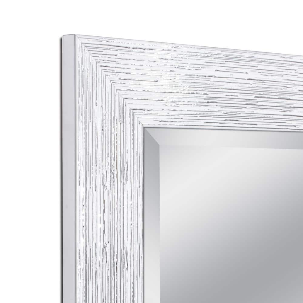 Elegant Distressed Bronze Rectangular Beveled Wall Mirror - 30.5 x 36 in