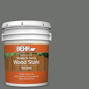 5 gal. #SC-131 Pewter Solid Color House and Fence Exterior Wood Stain