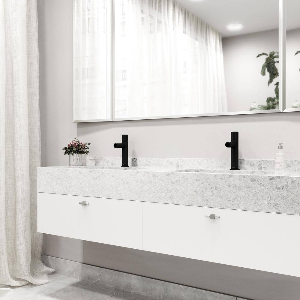 Ashford Sleek Nickel Single Hole Bathroom Faucet