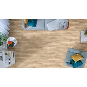 Lanikai Driftwood 8 in. x 36 in. Matte Porcelain Wood Look Floor and Wall Tile (14 sq. ft./Case)