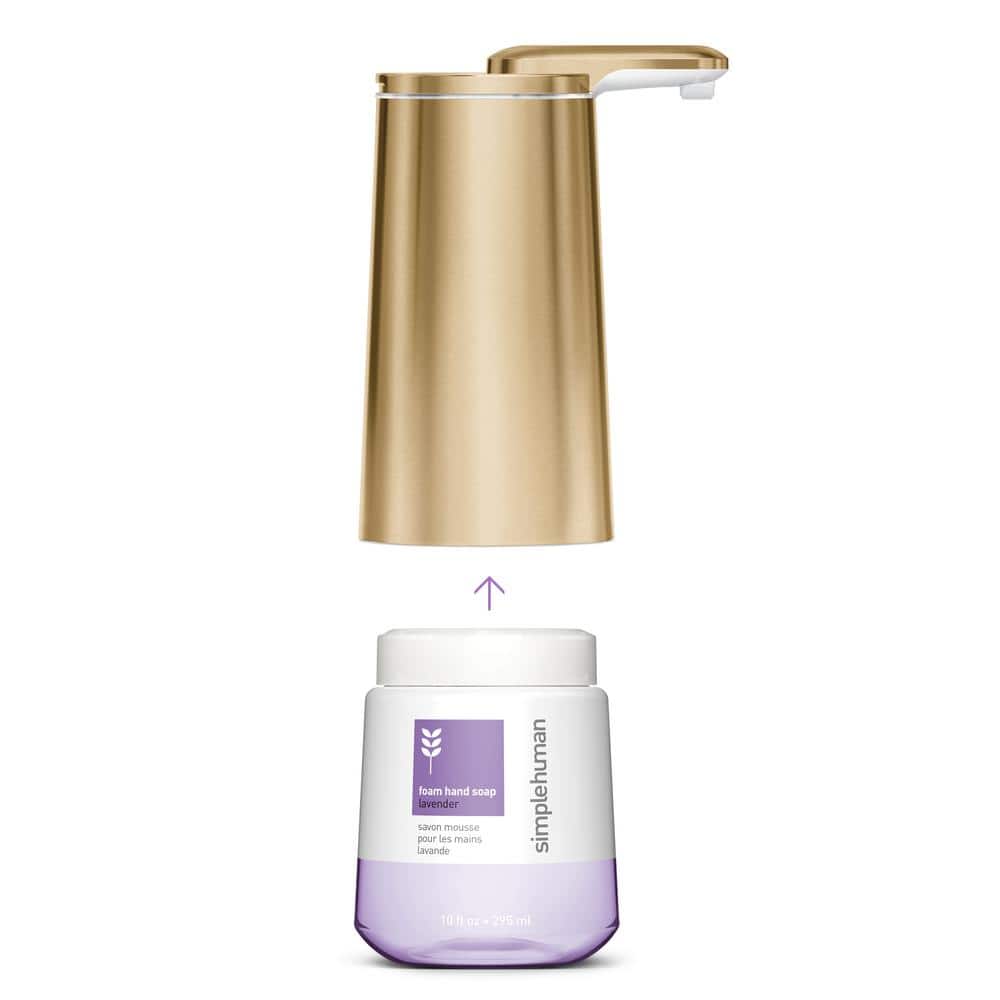 Brushed Brass Automatic Foaming Soap Dispenser, 10oz