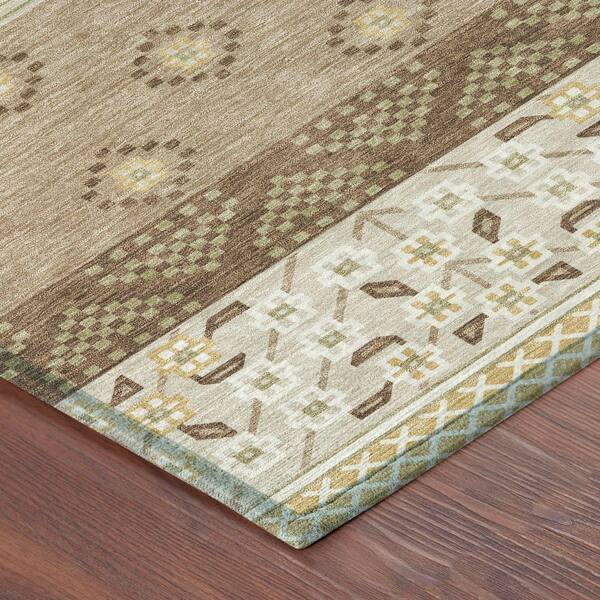 Chantille Machine Washable Indoor/Outdoor Abstract ACN2662 Beige 10 ft. x 14 ft. Area Rug