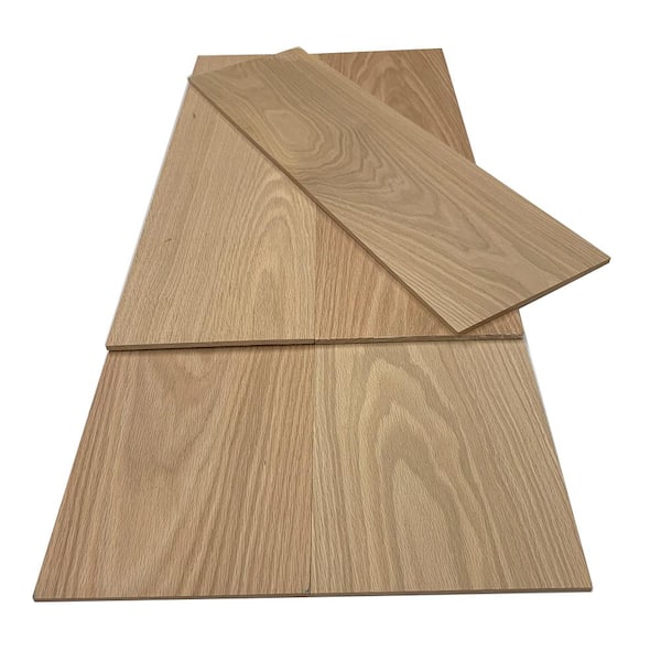 Swaner Hardwood 1/4 in. x 7.25 in. x 4 ft. Red Oak S4S Hardwood Hobby Board (5-Pack)