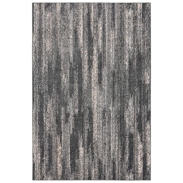 Jasper 6 ft. x 9 ft. Cinder Gray/Earth Tone Abstract Area Rug