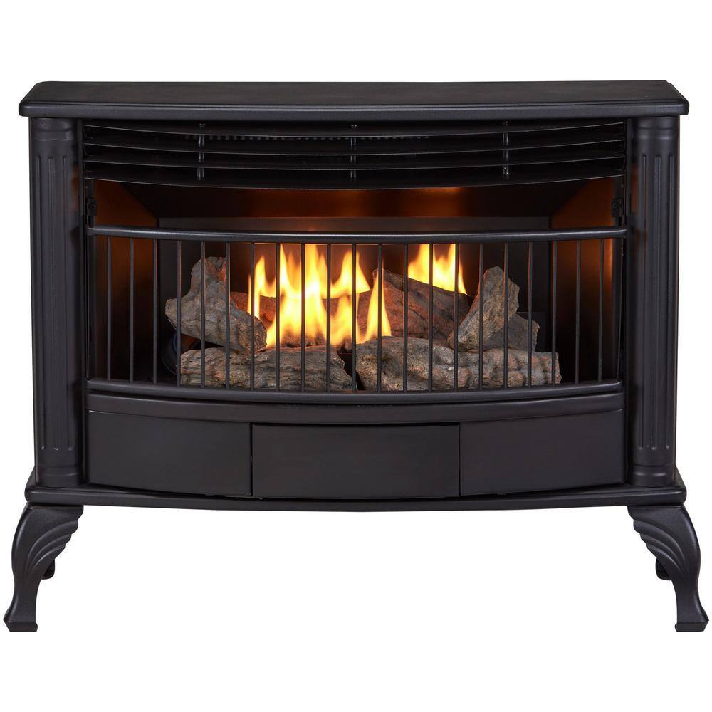 Ashley Hearth Products 1000-sq ft-Burner Direct Vent Freestanding Natural  Stove with Blower in the Gas Stoves department at