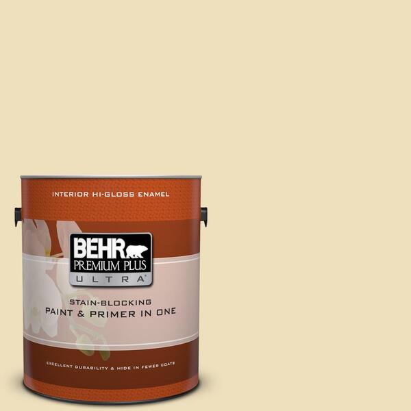 BEHR Premium Plus Ultra 1 gal. #380E-3 Satin Souffle Hi-Gloss Enamel Interior Paint and Primer in One