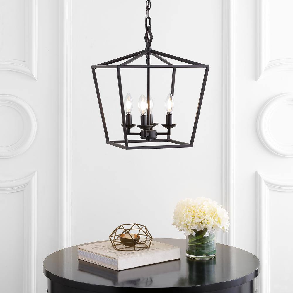 Rosalen 94" Black Bronze LED 4-Light Pendant