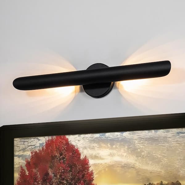 Eric 1-Light Black Dimmable Modern Linear LED Wall Sconce