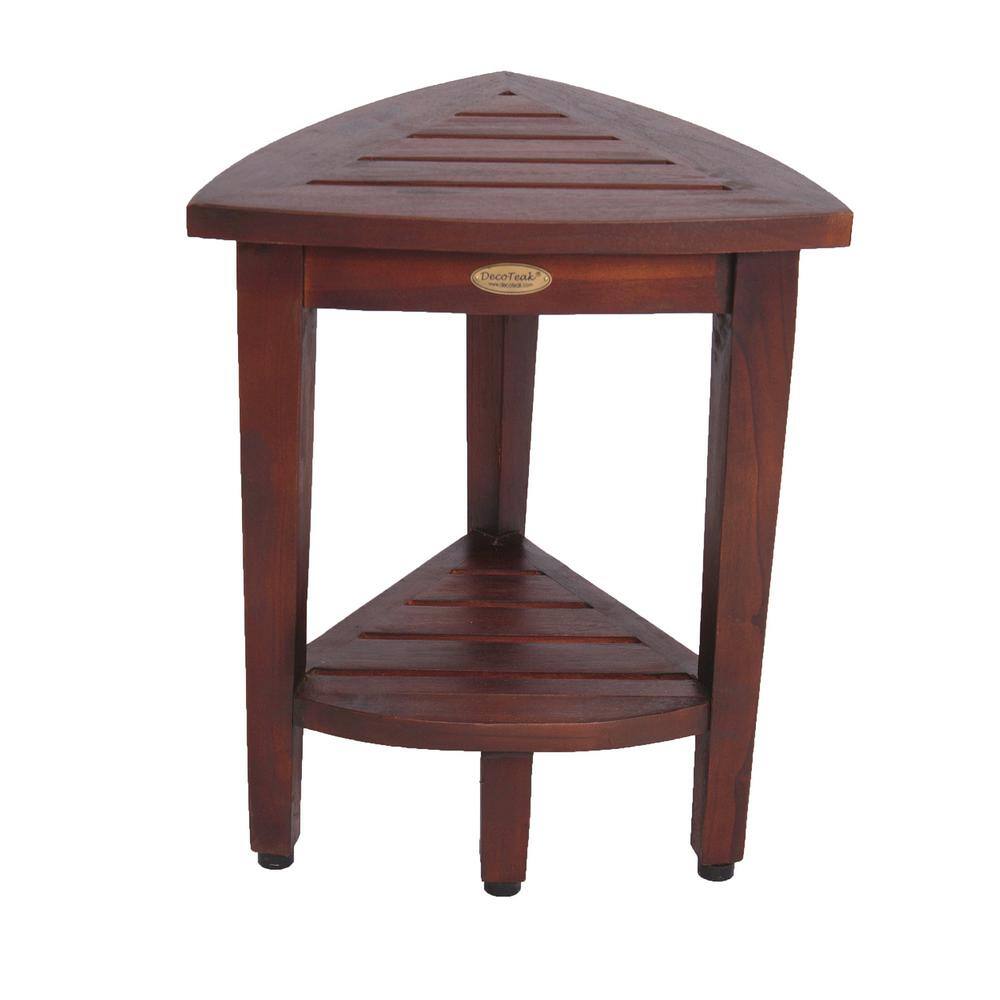 haven teak corner stool