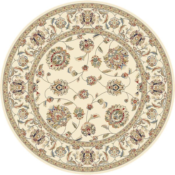 Judith Ivory 8 ft. x 8 ft. Round Indoor Area Rug