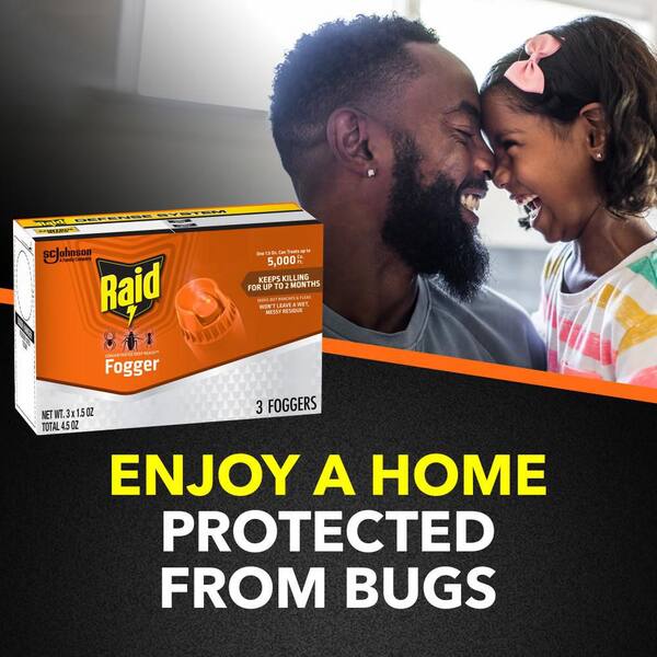 Raid 1.5 oz. Concentrated Deep Reach Fogger (3-pack) 305690 - The