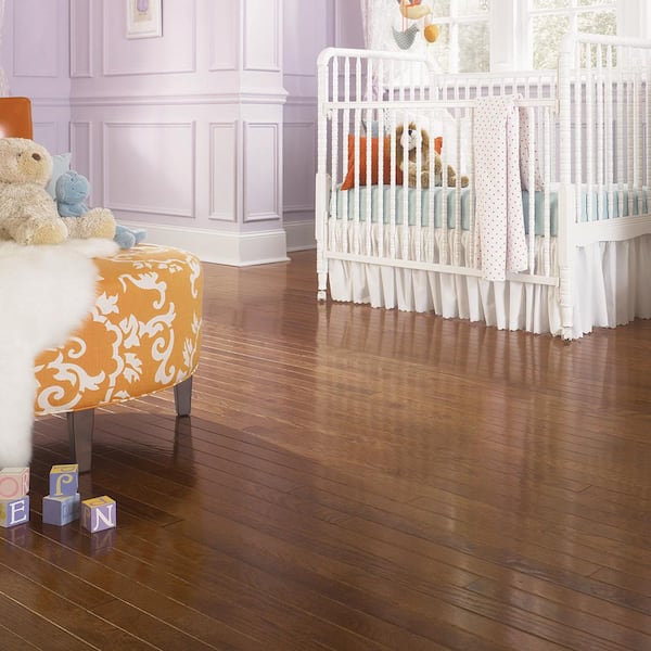 Bourbon Oak 3/4 in. T x 3 in. W Smooth Solid Hardwood Flooring (24 sq.ft./case)