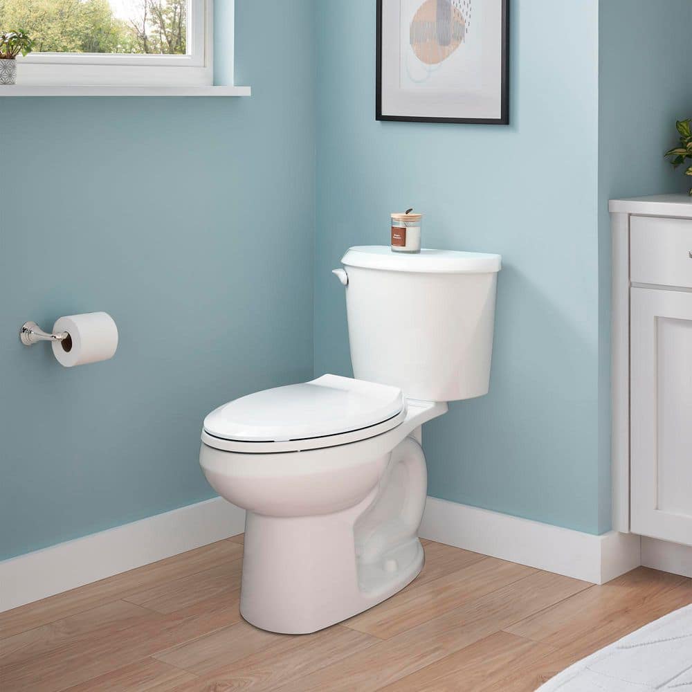 White Elongated High Efficiency Two-Piece Toilet