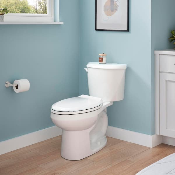 Colony 3 2-Piece 1.28 GPF Single Flush Elongated Toilet in White, Seat Not Included