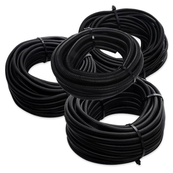 Split Braided Sleeve Cable Management Wire Loom Cord Covers For High-Temperature Automotive Harness And Home Cable Management, 12ft - 3/4 Inch Self-Wrapping Tubing Cord Protector - View #5