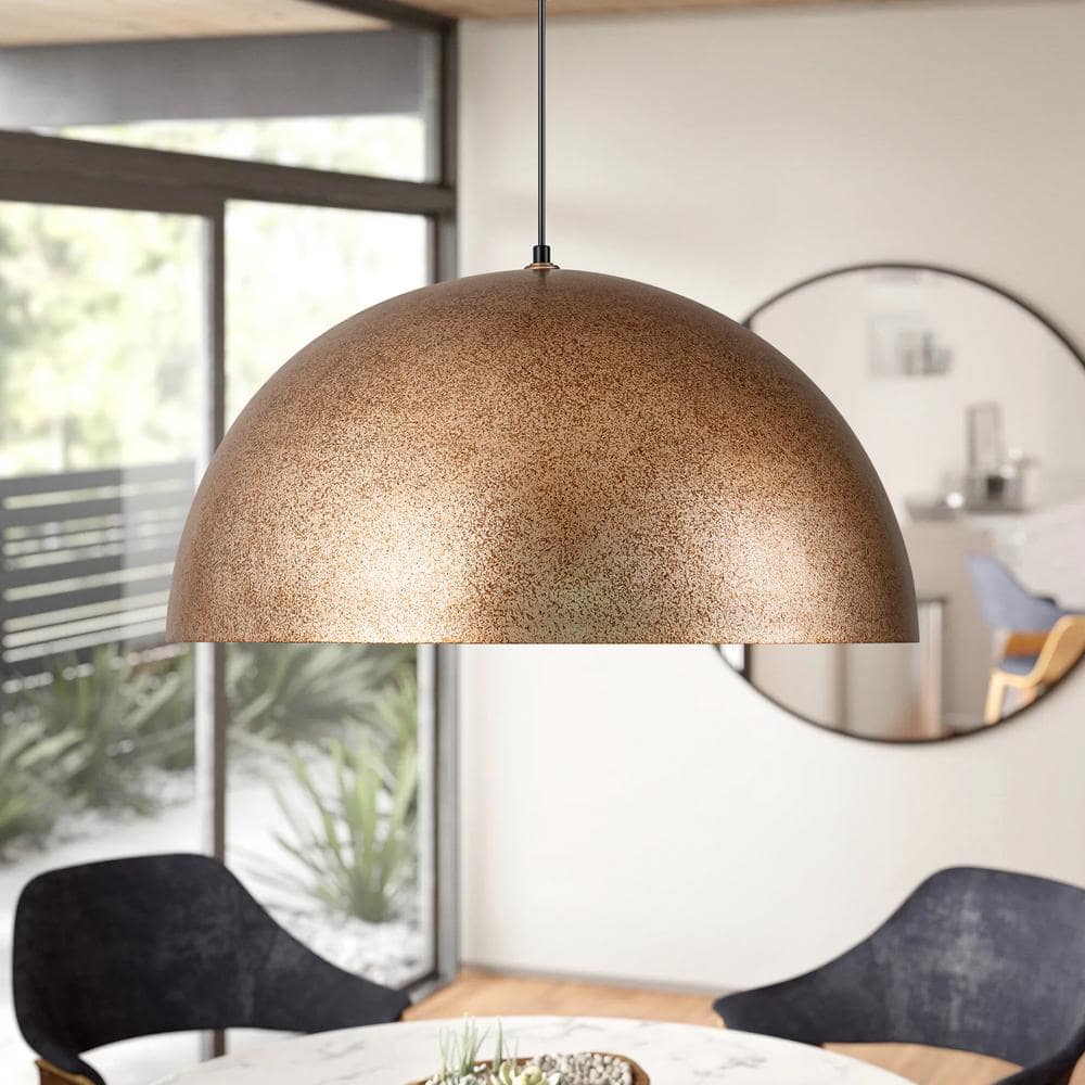Rennnsan Hazel 23.6 in. 1-Light Antique Gold-Silver