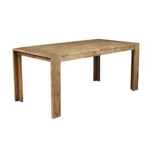 Modern Style 35.5 in. Brown 4 Legs Wooden Dining Table