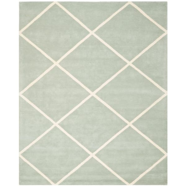SAFAVIEH Chatham Grey/Ivory 8 ft. x 10 ft. Area Rug