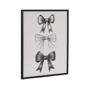 Gallery Coquette Preppy Retro Girly Black Bows by The Creative Bunch Studio Black Framed Art Print 16 in. x 20 in.