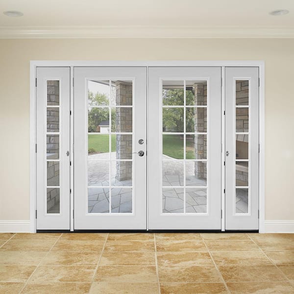 Inswing 10 Lite Clear Glass Patio Door, Sliding Glass Doors 96 X 80