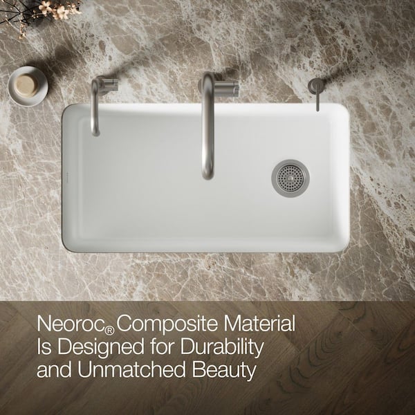 KOHLER Cairn Undermount Neoroc Composite 33.5 in. Single Bowl