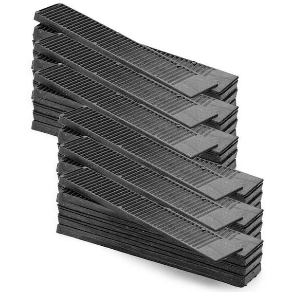 Angel Sar 1 .5 in. x 7.75 in. 36 Pack Black Composite Shims, DIY Furniture Levelers for Home Improvement