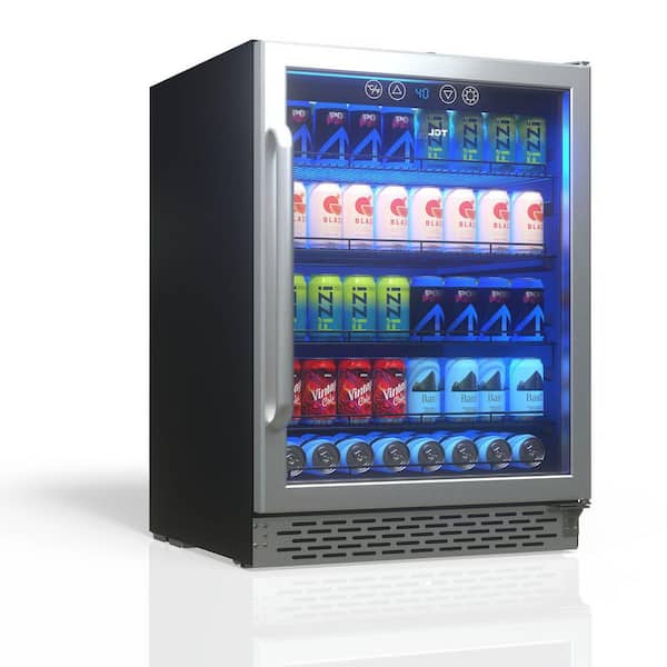 24 in. Single Zone 161 Cans Stainless Beverage Cooler
