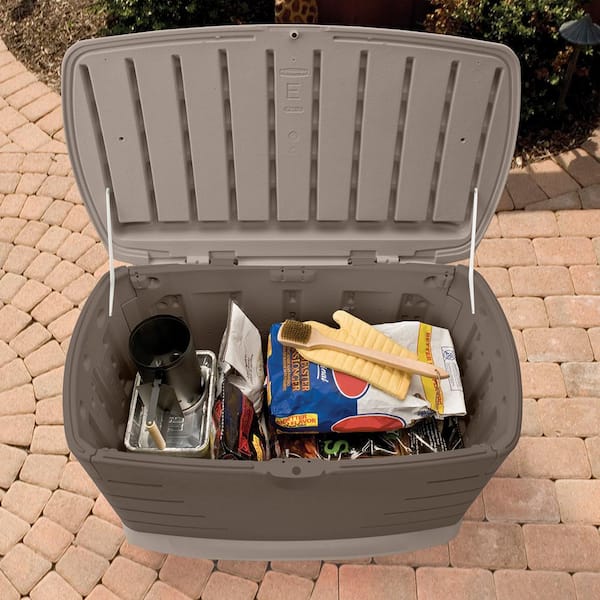 73 gal. Medium Resin Deck Box with Seat