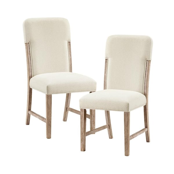 【ULLALA】Corelli Nasi Two Piece Beige Noble House Losa Beige Wood Legs Modern Chenille Fabric